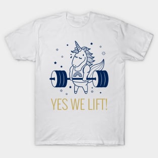 Yes We Lift - Unicorn T-Shirt